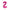 Hot Pink Number '2' Foil Balloon 34"